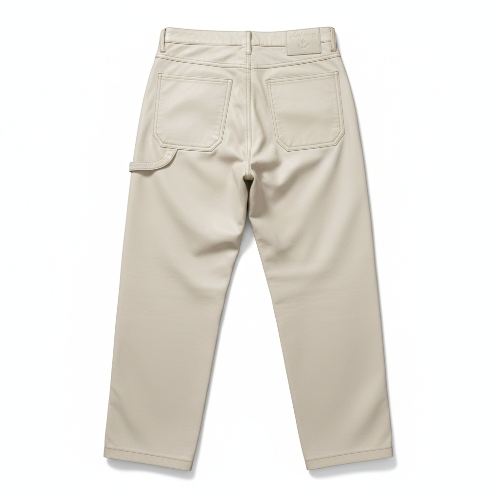 Leather Corduroy Double Knee Trousers